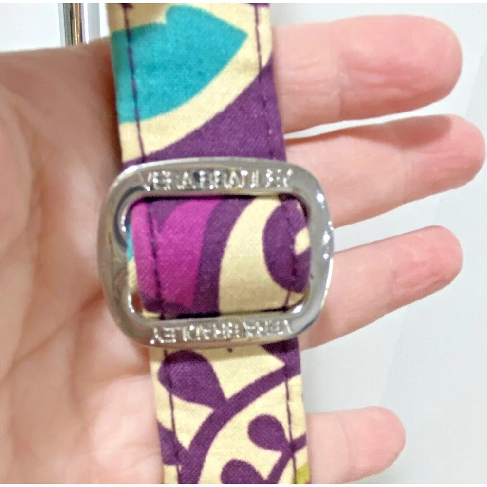 Vera Bradley Plum Crazy 2013 Small Crossbody Purse Organizer Bag Purple Floral_5